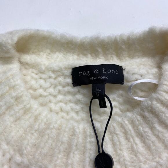 rag & bone Iceland Striped Wool Crew Neck Sweater - Picture 4 of 8